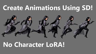 Stable Diffusion Consistent Character Animation Technique  Tutorial [upl. by Tiffani]