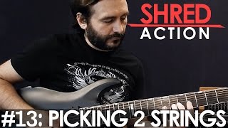 SHRED ACTION Alternate Picking  2 strings [upl. by Oemor345]