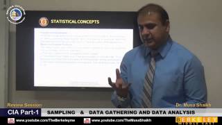 CIA Part1 Review Sampling Data Gathering amp Data Analysis  Dr Musa Shaikh [upl. by Etireugram286]