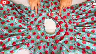 DIY Winter Special Baby Frock Cutting and Stitching Tutorial Sewing ideas [upl. by Ericka]