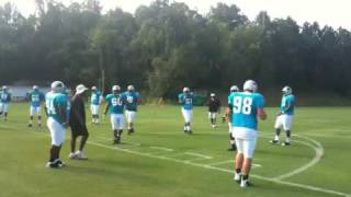 Panthers coach yells at players in camp [upl. by Amerd70]