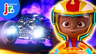 The Bone Shaker HAUNTS Hot Wheels City 💀🔥 Hot Wheels Lets Race  Netflix Jr [upl. by Abihsot901]