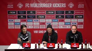 Pressekonferenz 17 Spieltag Kickers – FV Illertissen [upl. by Idnic]