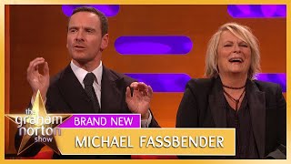 Michael Fassbender amp Jennifer Saunders BOTH Fell Asleep on Set  The Graham Norton Show [upl. by Ludly126]