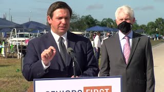 DeSantis on possible travel ban in Florida We will oppose it 100 [upl. by Uyr]