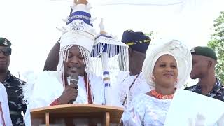 New Olofin Adimula of Ado Odo Oba Olusola Lamidi Osolo gets Staff of Office [upl. by Cha]