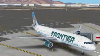 Infinite Flight  Frontier Airlines  Airbus A321  Ontario KONT  San Francisco KSFO [upl. by Mcgraw]