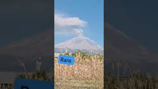 raro 2 dias sin ceniza fumarolas SanPedro Benito Juárez y volcan popocatepetl subscribe [upl. by Lebar406]