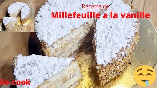 recette de MILLE FEUILLE facile à faire [upl. by Kerin261]