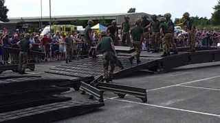 That is how to build a bridge in 7m 56s  17 SQN 101 Regiment Royal Engineers show how its done [upl. by Kalila]