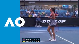 Viktoria Kuzmova v Kateryna Kozlova match highlights 1R  Australian Open 2019 [upl. by Coltson]