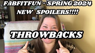 FABFITFUN Spoilers NEW Spring 2024 ThrowBacks Spoiler [upl. by Aida]