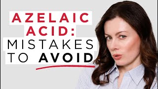 How To Use Azelaic Acid 4 Mistakes To Avoid For Best Results  Dr Sam Bunting [upl. by Tower]