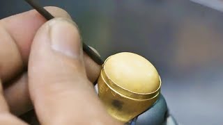 Mastering the Honey Wax Gold Ring A Craftsmanship Journey [upl. by Milore]