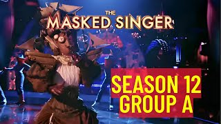 Masked Singer Group A Revealed  Season 12 [upl. by Ahsinuq939]