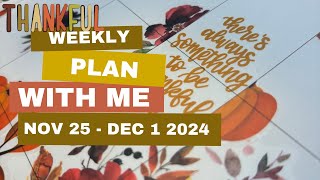 THANKSGIVING 🦃Plan With Me  Happy Planner  WEEKLY  VERTICAL [upl. by Moazami]