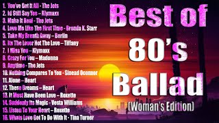 Powerful Voices and Heartfelt Ballads A Tribute to the Women of the 80s  Best Of 80s Ballad [upl. by Aimas]