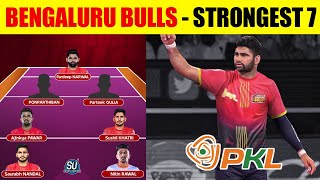 Pro Kabaddi 2024 Bengaluru Bulls Starting 7  Pardeep Narwal Ajinkya Pawar amp More [upl. by Adnahcal]