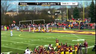 Loyola Academy RB 34 Julius Holley Short TD Run [upl. by Mihalco254]