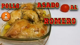 Receta súper fácil de pollo asado  Perniles de Pollo Asado con Patatas y Romero ampisrecetas ​ [upl. by Aidnac]