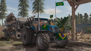 T7 SOFRENDO NO PLANTIO DA CANOLA  AZURA  FARMING SIMULATOR 22  117 G29 [upl. by Nylodnarb125]