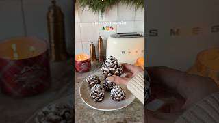 Making Pinecone Brownies 🌲 christmas baking [upl. by Darline]