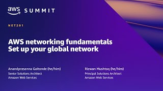 AWS Summit SF 2022  AWS networking fundamentals Set up your global network NET201 [upl. by Jesher]