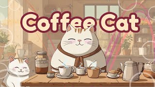 Happy LoFi Coffee Beats ☕  1 Hour of Relaxing LoFi Hiphop for StudyFocus amp Chill  LoFi Bubbly Cat [upl. by Ailehc]