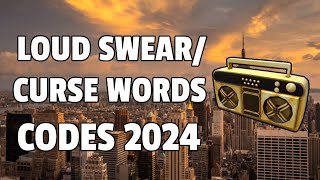 LOUD CURSE WORDS Roblox Ids WORKING 2024 [upl. by Moina]