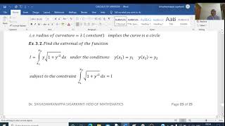 calculus of variation 7 isoperimetric problems [upl. by Atiuqrahs]