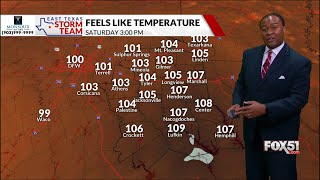 Saharan dust and tripledigit heat indices this weekend [upl. by Einobe988]