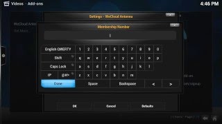 WeTek Play  How to login on WeCloud Antenna  OpenELEC [upl. by Beard837]