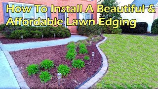 How to Install A Beautiful amp Affordable Paving Stone Edging [upl. by Ailedamla]