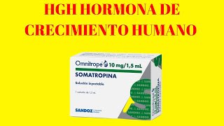 Hormona de Crecimiento humana somatropina o GH [upl. by Nidnal234]