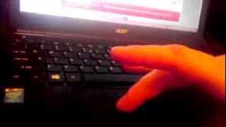 Scrolling with one finger on Acer Aspire E1572 [upl. by Dnalon498]