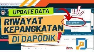 Cara Update Riwayat Kepangkatan Guru ASN Pada Aplikasi Dapodik ⁉️ [upl. by Eniamert]