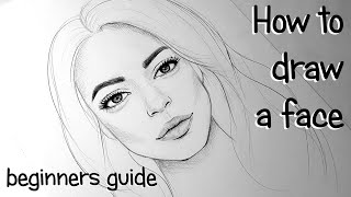 HOW TO DRAW FACES FOR BEGINNERS EASY TUTORIAL [upl. by Rosemari598]