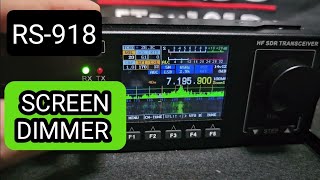 RS918 TRANSCEIVER  SCREEN BRIGHTNESS ADJUST amp MORE [upl. by Nazario]