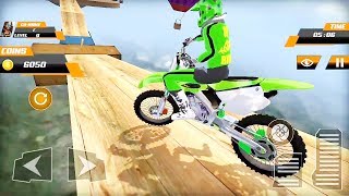 Real Extreme Green Motocross Stunts Racing Game  Bike Games  Bike 3D Games  Motocross Games [upl. by Lirva204]