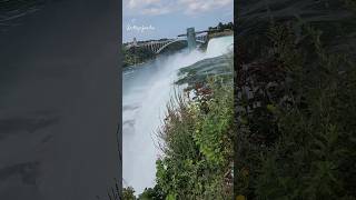 The American Falls Horse Shoe Falls and Niagara Falls at distance View from the USA [upl. by Ciprian]