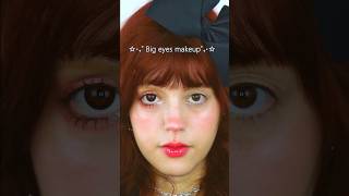 Big eyes makeup tutorial 👁✨️ [upl. by Jemena143]