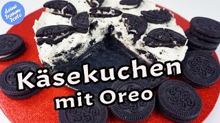 Käsekuchen mit Oreo Oreo Cheese Cake Ohne backen   Torten Rezepte [upl. by Annid]