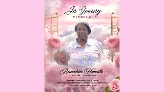 Celebrating the Life of Bernadette Henville [upl. by Eirellam]