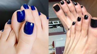 Astounding and adorable designs of nail colours design ideas Latest pedicure toe nails 2024 [upl. by Gredel681]