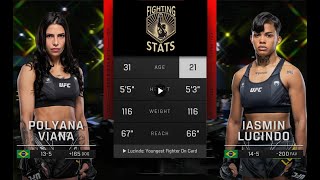 Polyana Viana vs Iasmin Lucindo Full UFC Fight Night Breakdown [upl. by Aleibarg71]