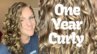 My Curly Hair Journey 2A 2B 2C Curls With Before and After Photos [upl. by Urbana]