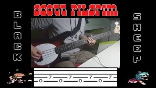 Bass Cover  Tab Metric  Black Sheep Scott Pilgrim OST [upl. by Heurlin]