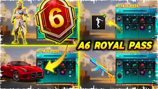 A6 Rass PASS 😍 1 To 100 RP 🔥 A6 ROYAL PASS PUBG MOBILE  A6 ROYAL PASS BGMI [upl. by Retsila276]