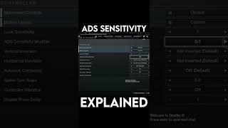 ADS Sensitivity Setting Briefly EXPLAINED  Destiny 2 shorts [upl. by Lennod]