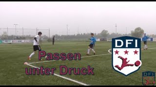 Passtraining unter Druck am Deutschen Fußball Internat [upl. by Attekahs204]